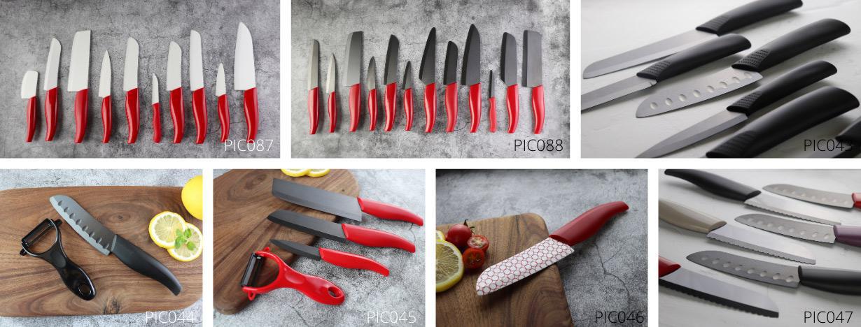 A selection of hot sales Johnchina white ceramic knife recommended for supermarket and retail stores. Johnchina, a professional ceramic knife and kitchenware manufacturer with 20 years OEM/ODM experience.