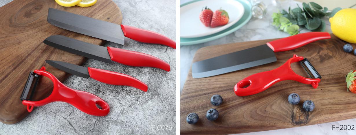red cleaver knife for cutting meat