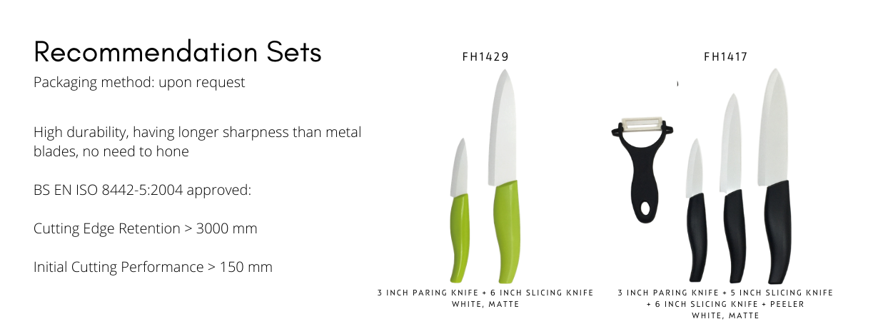 packaging method:upon request. high durability,having longer sharpness than metal blades,no need to hone. bs en iso 8442-5:2004 approved. cutting edge retention>3000mm.   initial cutting performance>150mm.